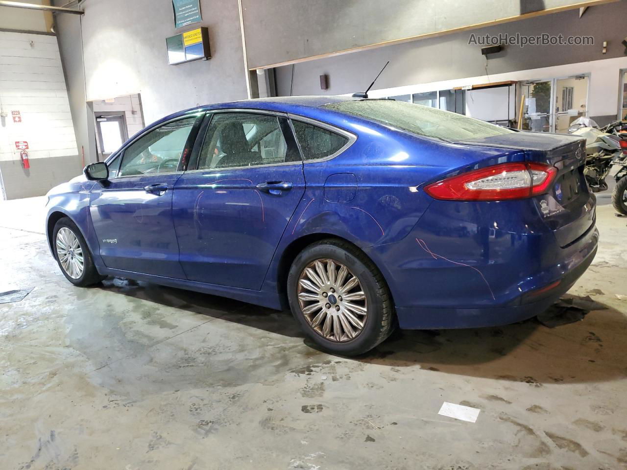 2015 Ford Fusion Se Hybrid Blue vin: 3FA6P0LUXFR124151