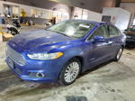 2015 Ford Fusion Se Hybrid Blue vin: 3FA6P0LUXFR124151