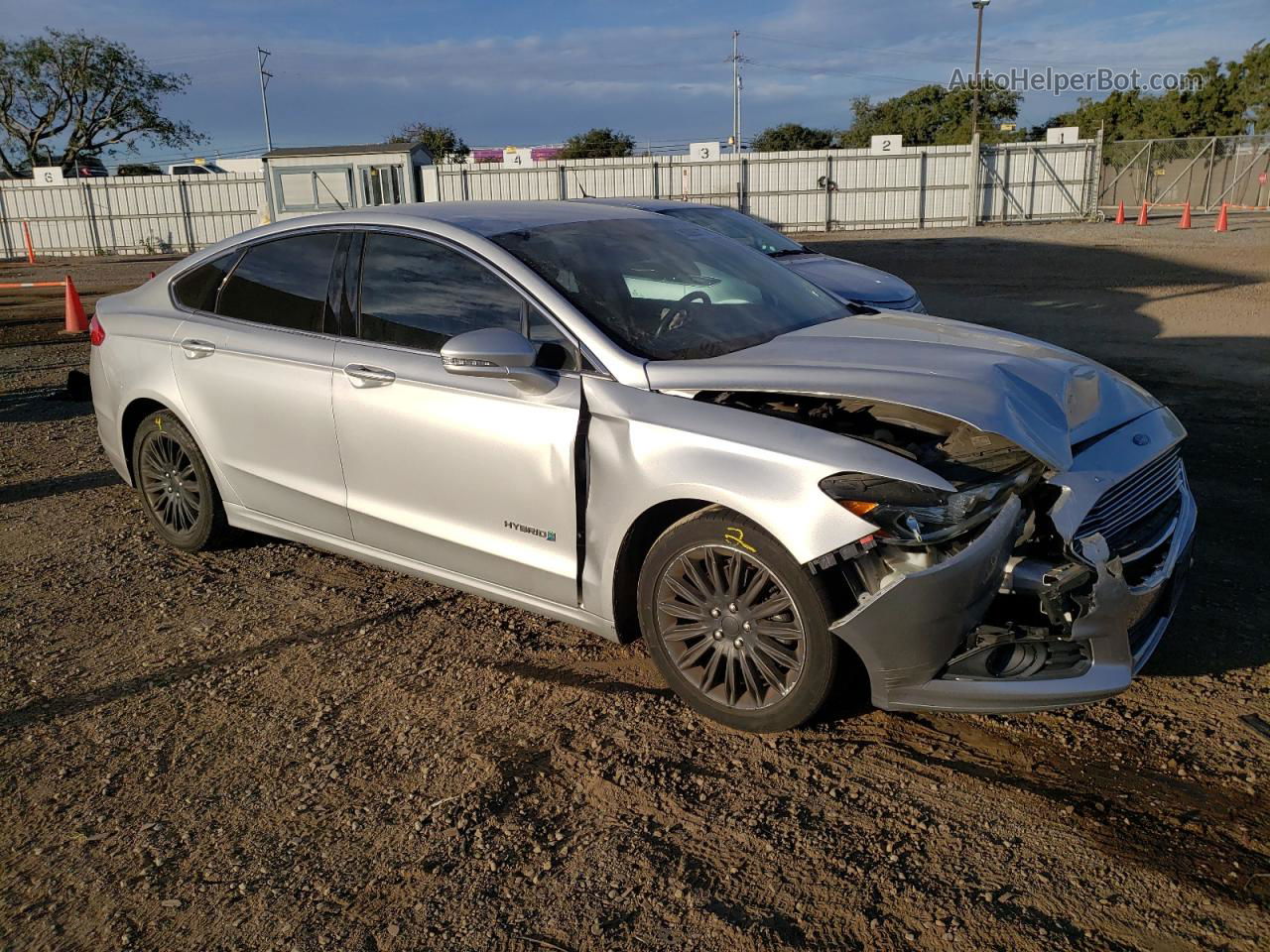 2015 Ford Fusion Se Hybrid Silver vin: 3FA6P0LUXFR226176