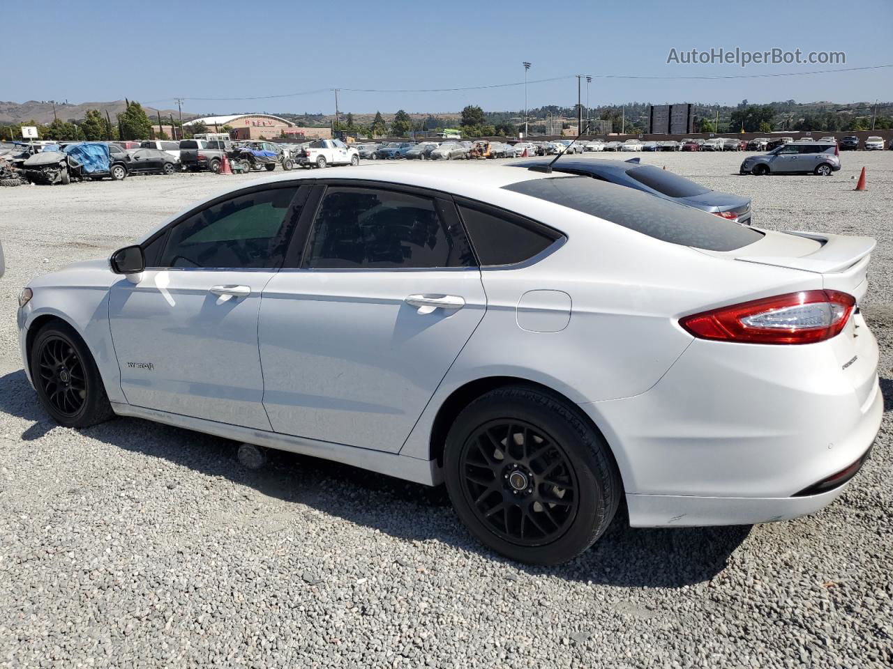 2016 Ford Fusion Se Hybrid White vin: 3FA6P0LUXGR203868