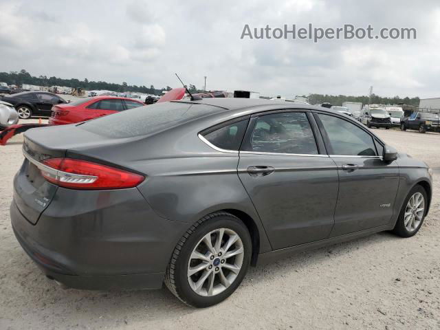 2017 Ford Fusion Se Hybrid Gray vin: 3FA6P0LUXHR265353