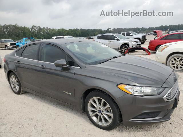 2017 Ford Fusion Se Hybrid Gray vin: 3FA6P0LUXHR265353