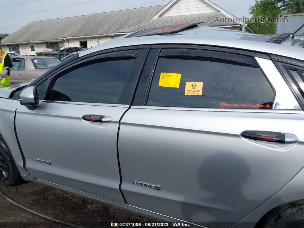 2017 Ford Fusion Hybrid Se Silver vin: 3FA6P0LUXHR314373