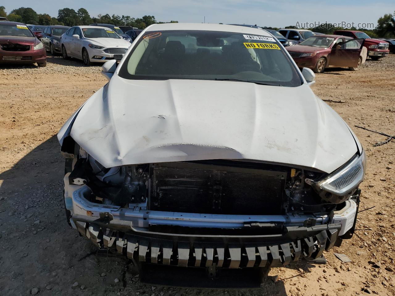 2018 Ford Fusion Se Hybrid White vin: 3FA6P0LUXJR118620