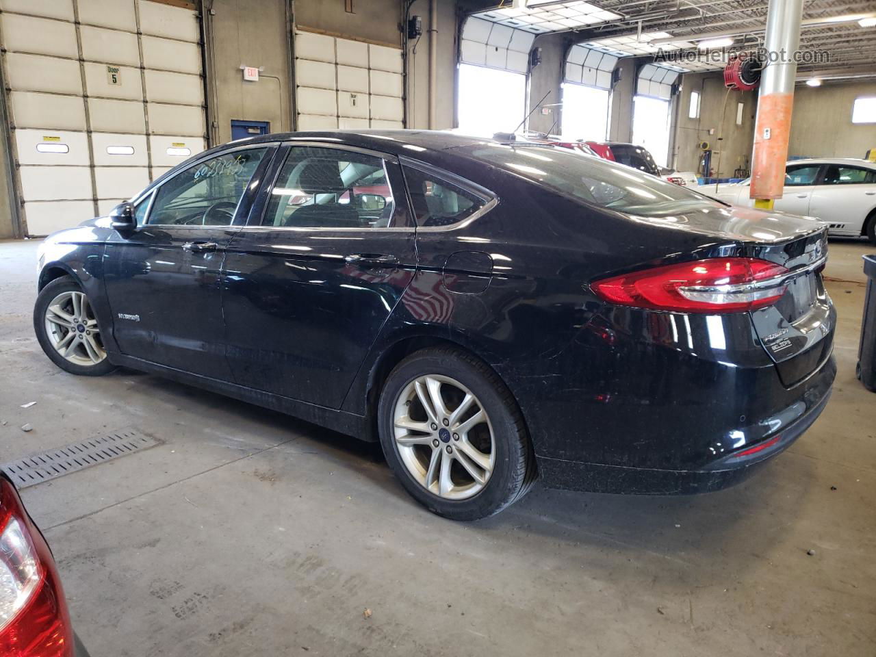 2018 Ford Fusion Se Hybrid Black vin: 3FA6P0LUXJR260529