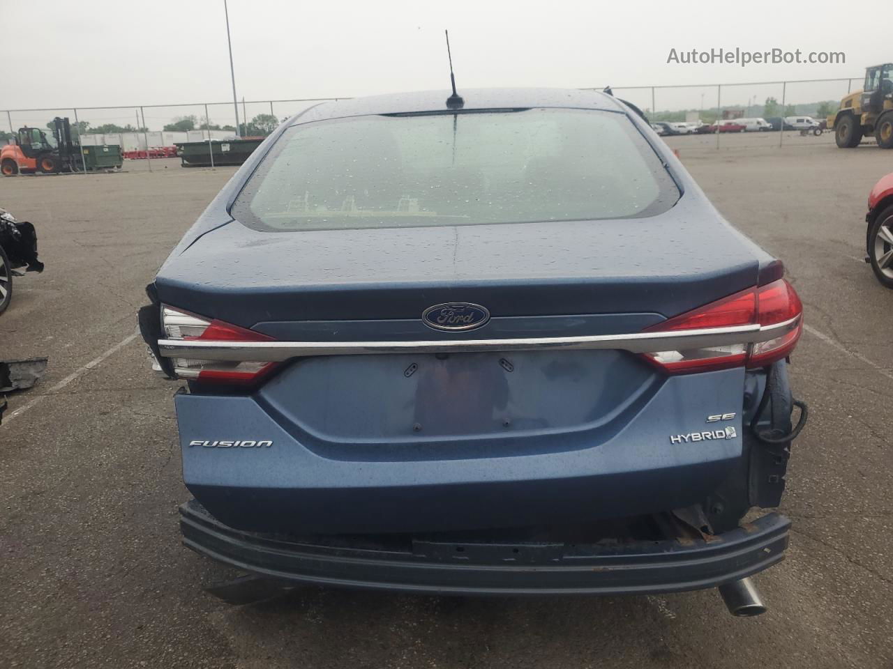 2018 Ford Fusion Se Hybrid Blue vin: 3FA6P0LUXJR274334