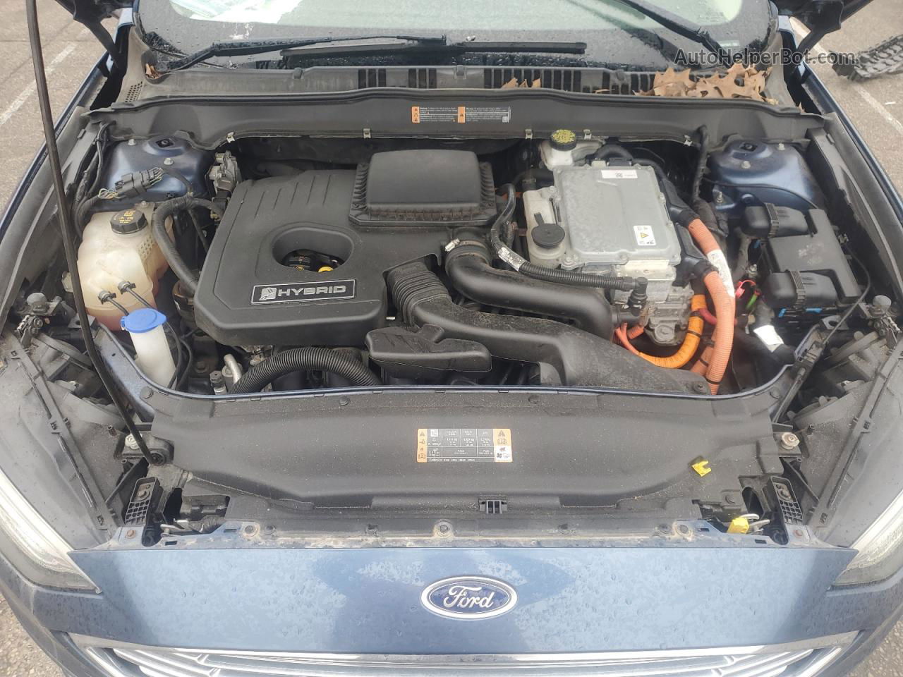 2018 Ford Fusion Se Hybrid Синий vin: 3FA6P0LUXJR274334