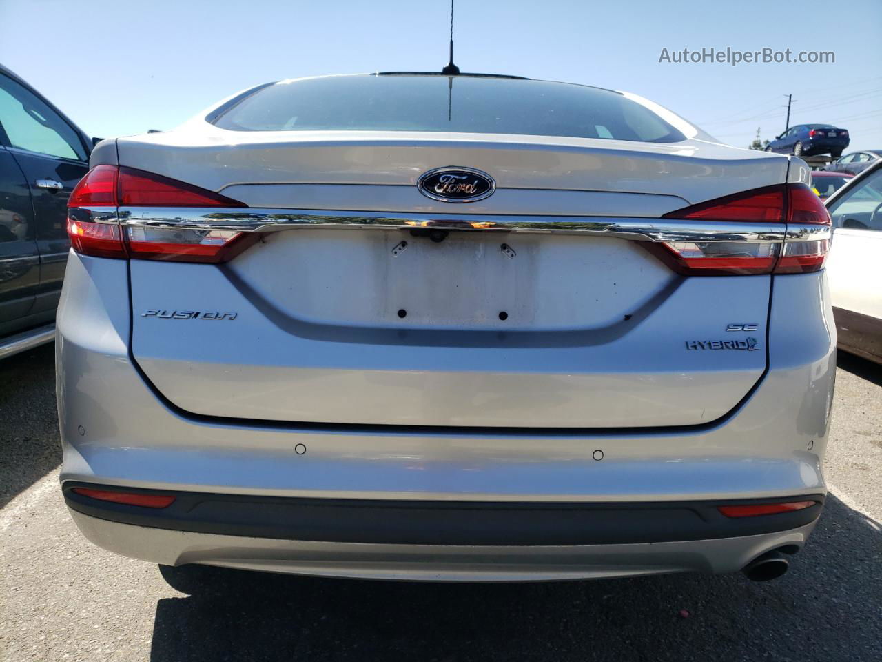 2018 Ford Fusion Se Hybrid Silver vin: 3FA6P0LUXJR281235