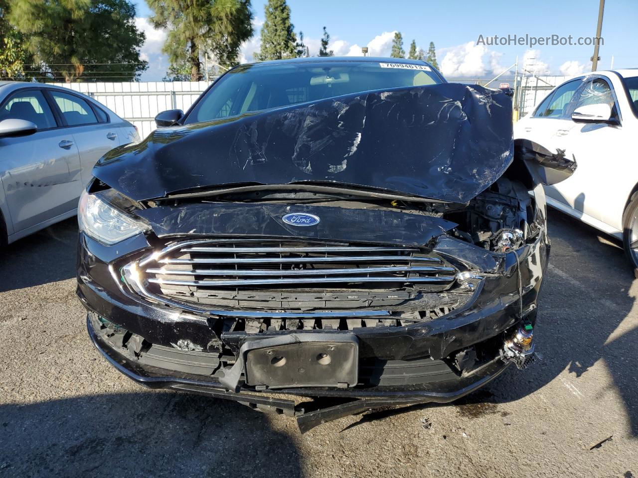 2018 Ford Fusion Se Hybrid Черный vin: 3FA6P0LUXJR285415