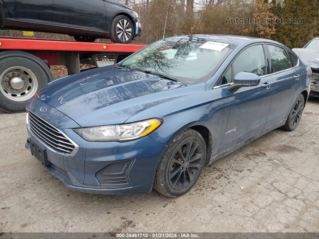 2019 Ford Fusion Hybrid Se Blue vin: 3FA6P0LUXKR125374