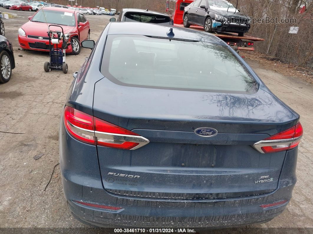 2019 Ford Fusion Hybrid Se Синий vin: 3FA6P0LUXKR125374