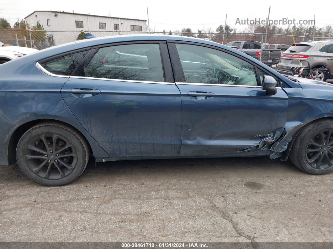 2019 Ford Fusion Hybrid Se Синий vin: 3FA6P0LUXKR125374