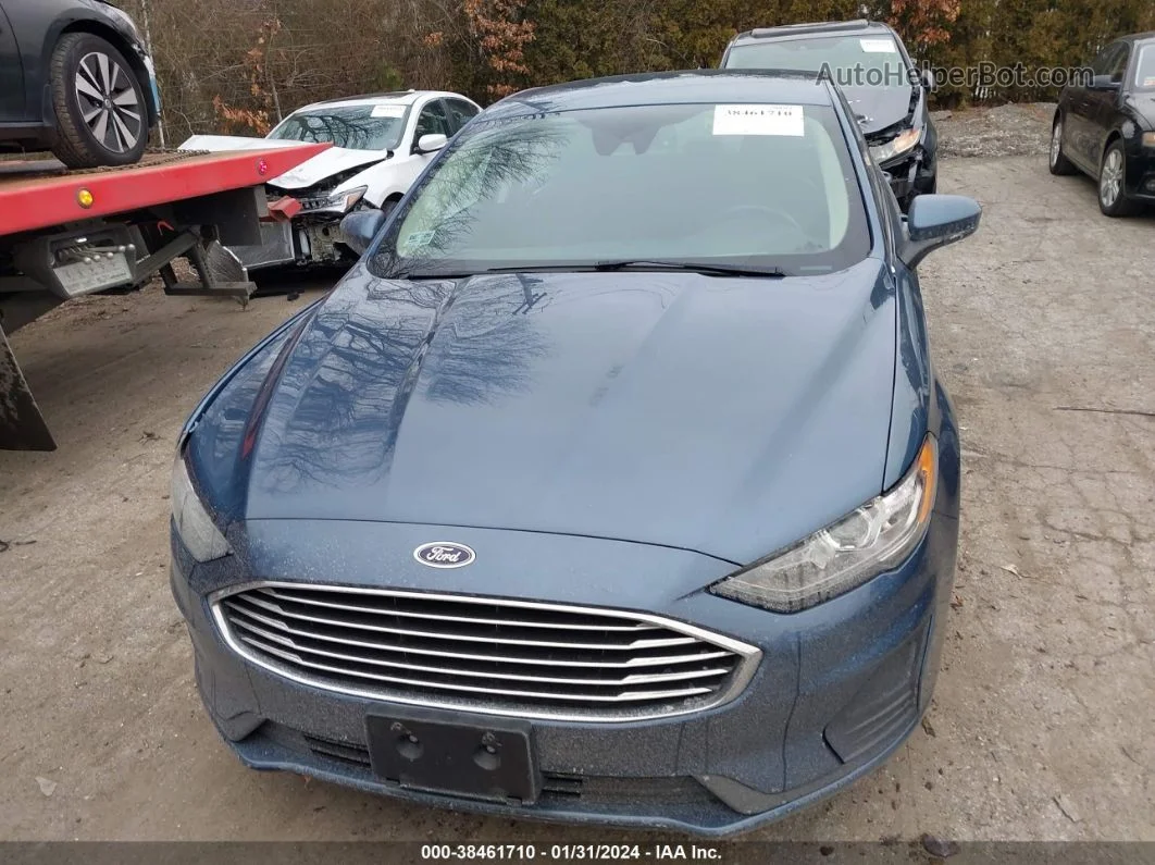 2019 Ford Fusion Hybrid Se Синий vin: 3FA6P0LUXKR125374