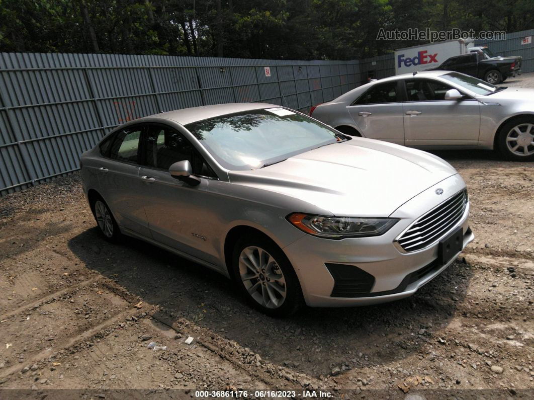 2019 Ford Fusion Hybrid Se Silver vin: 3FA6P0LUXKR157953