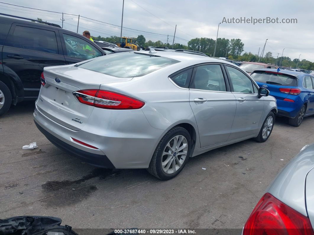 2019 Ford Fusion Hybrid Se Silver vin: 3FA6P0LUXKR165678