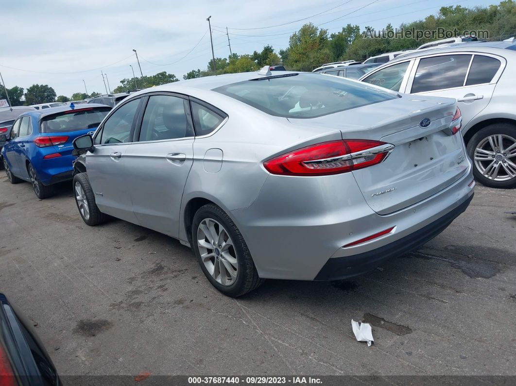 2019 Ford Fusion Hybrid Se Silver vin: 3FA6P0LUXKR165678