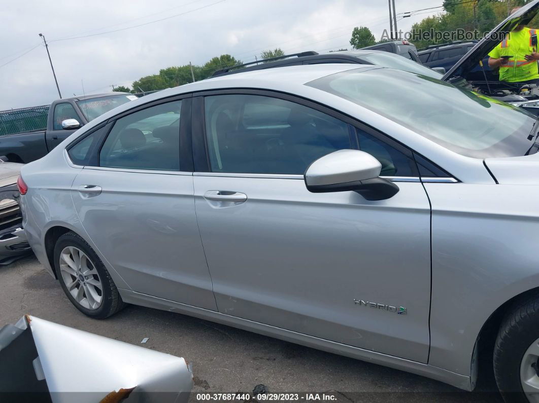 2019 Ford Fusion Hybrid Se Silver vin: 3FA6P0LUXKR165678