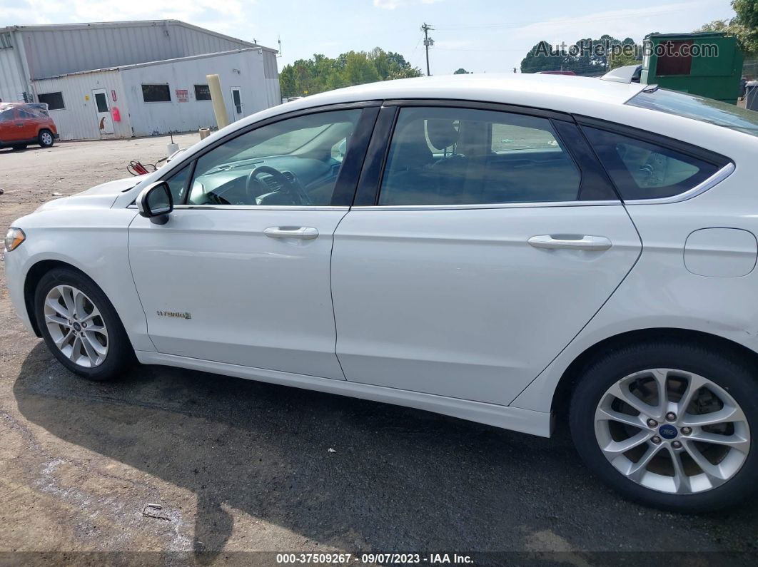 2019 Ford Fusion Hybrid Se Белый vin: 3FA6P0LUXKR278305