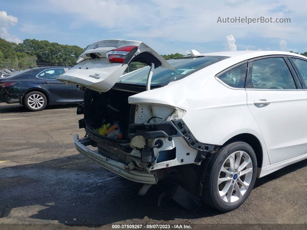 2019 Ford Fusion Hybrid Se White vin: 3FA6P0LUXKR278305