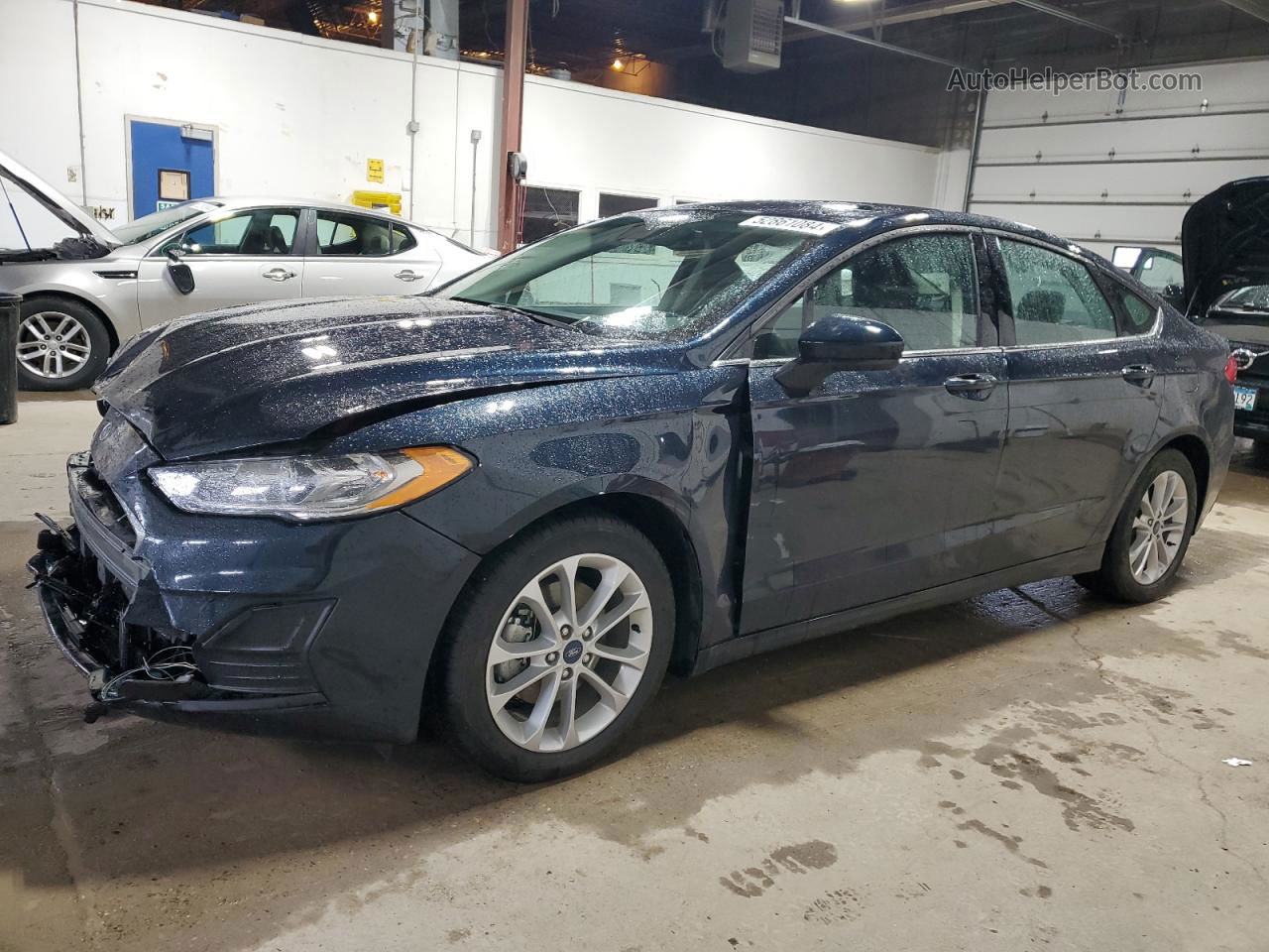 2020 Ford Fusion Se Blue vin: 3FA6P0LUXLR170428