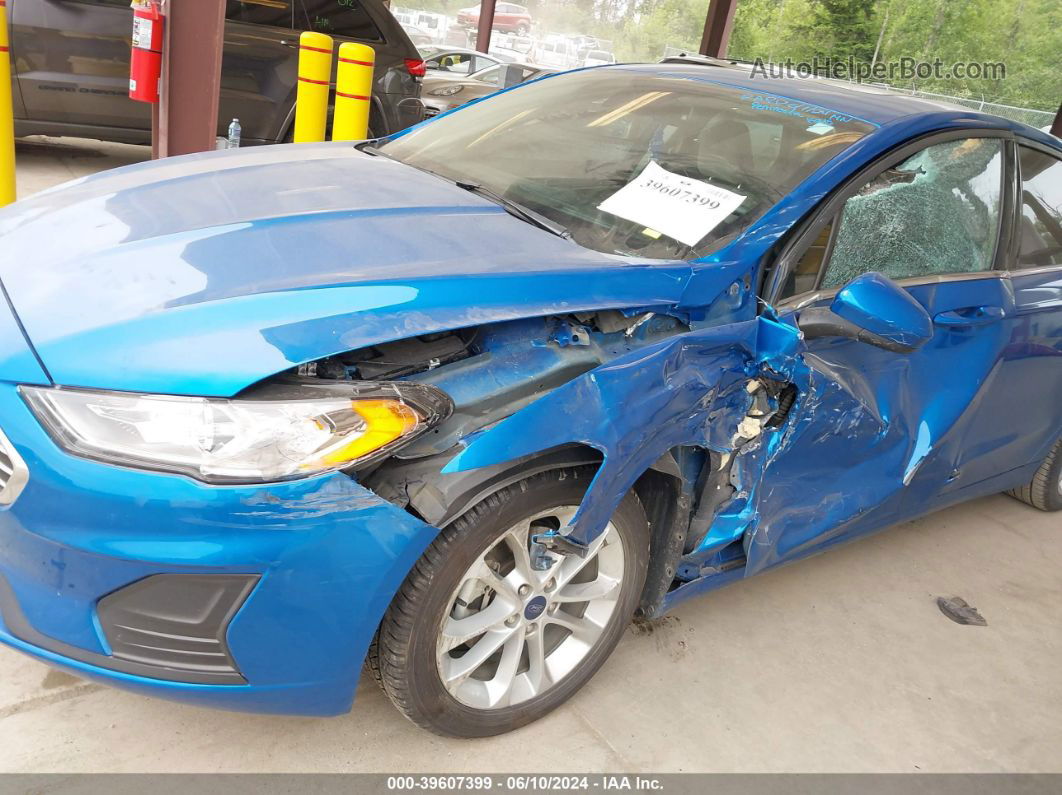 2020 Ford Fusion Hybrid Se Blue vin: 3FA6P0LUXLR251137