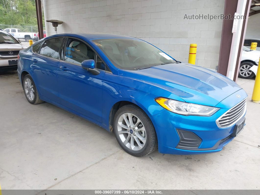 2020 Ford Fusion Hybrid Se Blue vin: 3FA6P0LUXLR251137