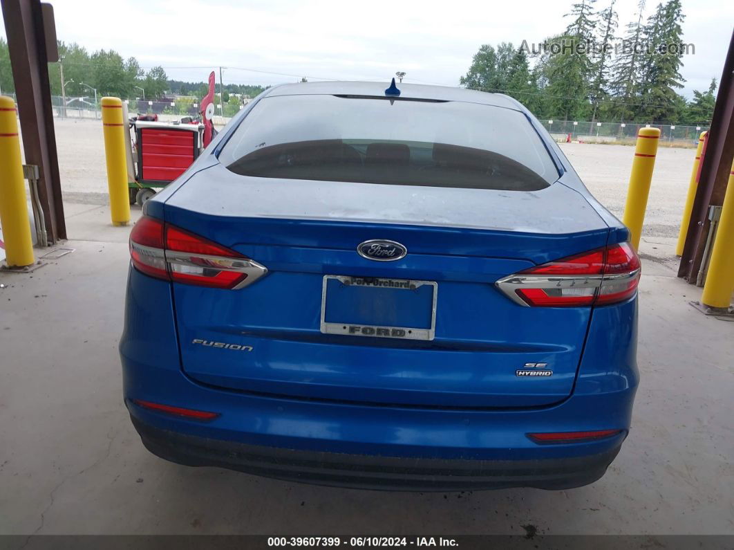 2020 Ford Fusion Hybrid Se Blue vin: 3FA6P0LUXLR251137