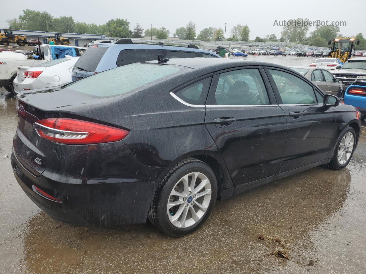 2020 Ford Fusion Se Black vin: 3FA6P0LUXLR267029