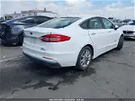 2019 Ford Fusion Hybrid Sel White vin: 3FA6P0MU0KR119629