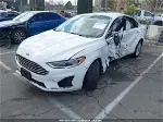 2019 Ford Fusion Hybrid Sel White vin: 3FA6P0MU0KR119629