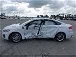 2019 Ford Fusion Hybrid Sel White vin: 3FA6P0MU0KR119629