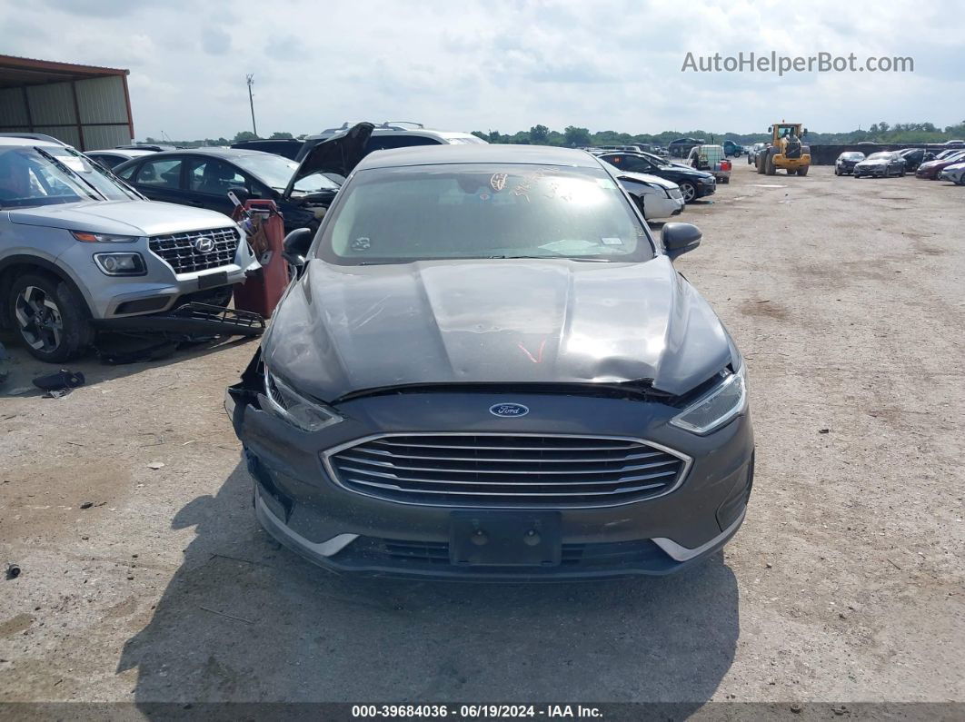 2019 Ford Fusion Hybrid Sel Gray vin: 3FA6P0MU2KR264154