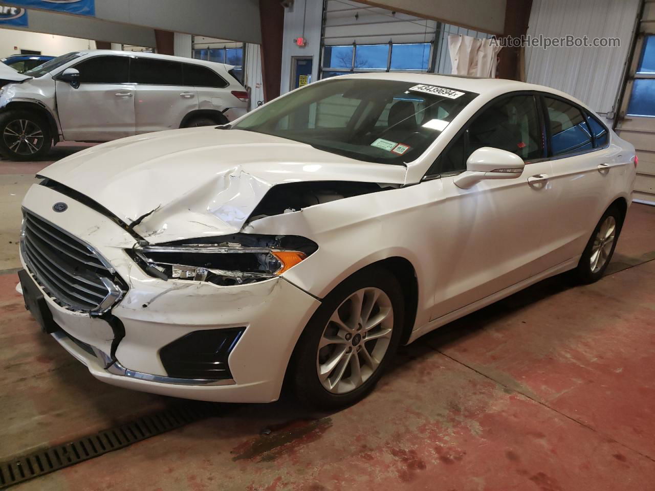 2020 Ford Fusion Sel White vin: 3FA6P0MU2LR106401