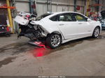 2019 Ford Fusion Hybrid Sel White vin: 3FA6P0MU3KR136747