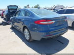 2019 Ford Fusion Hybrid Sel Light Blue vin: 3FA6P0MU3KR200365