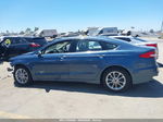 2019 Ford Fusion Hybrid Sel Light Blue vin: 3FA6P0MU3KR200365