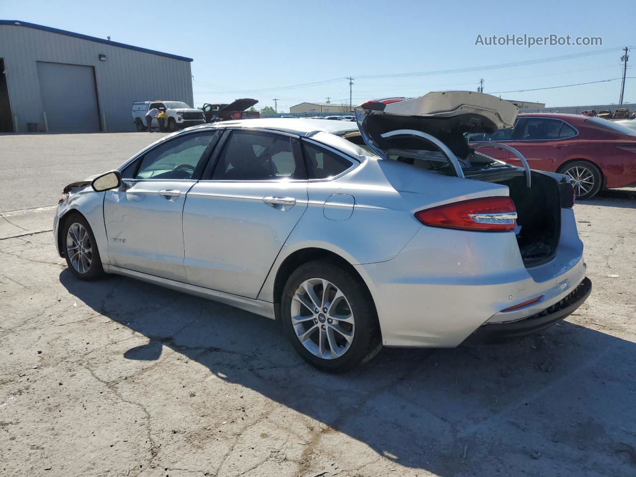 2019 Ford Fusion Sel Silver vin: 3FA6P0MU3KR260470