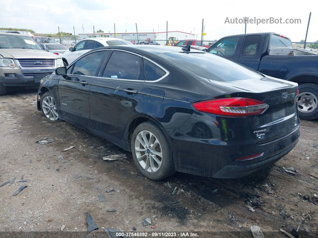 2019 Ford Fusion Hybrid Sel Black vin: 3FA6P0MU4KR137339