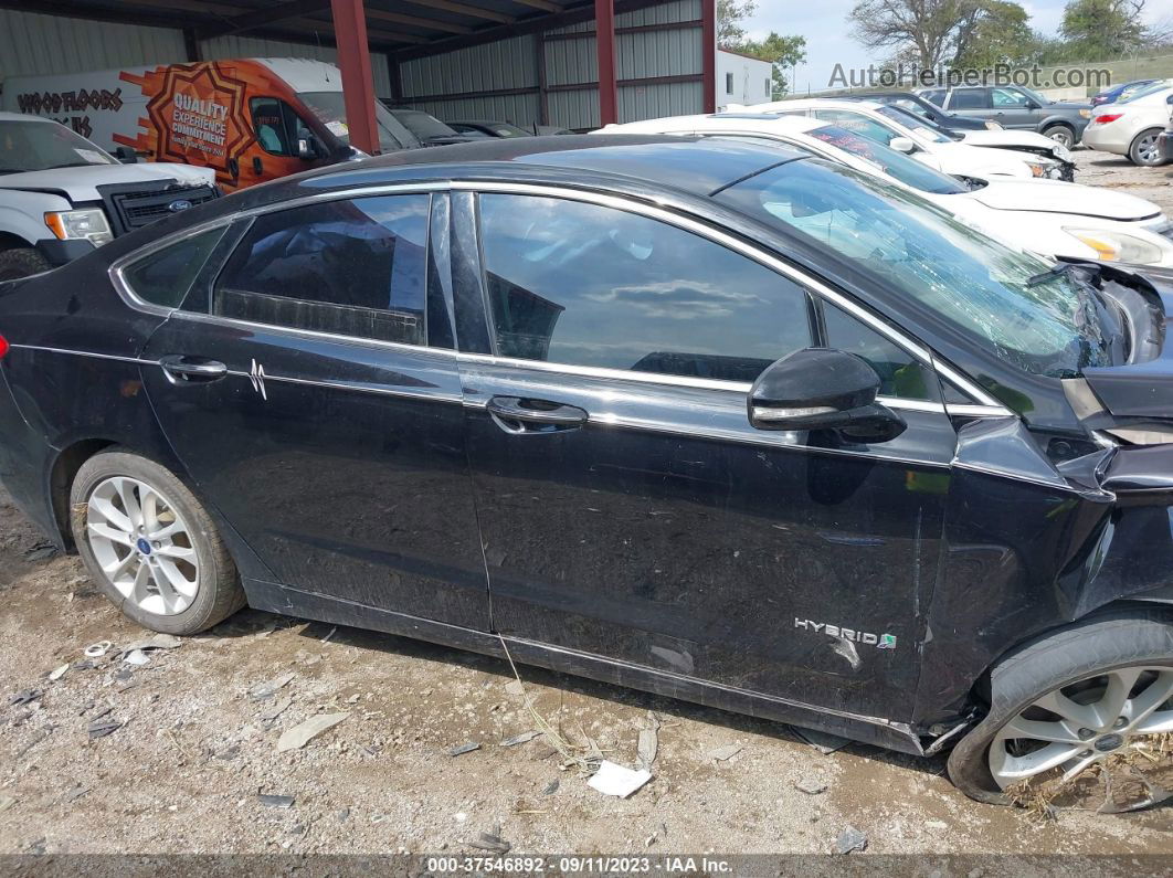 2019 Ford Fusion Hybrid Sel Black vin: 3FA6P0MU4KR137339