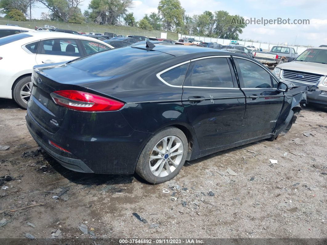 2019 Ford Fusion Hybrid Sel Black vin: 3FA6P0MU4KR137339