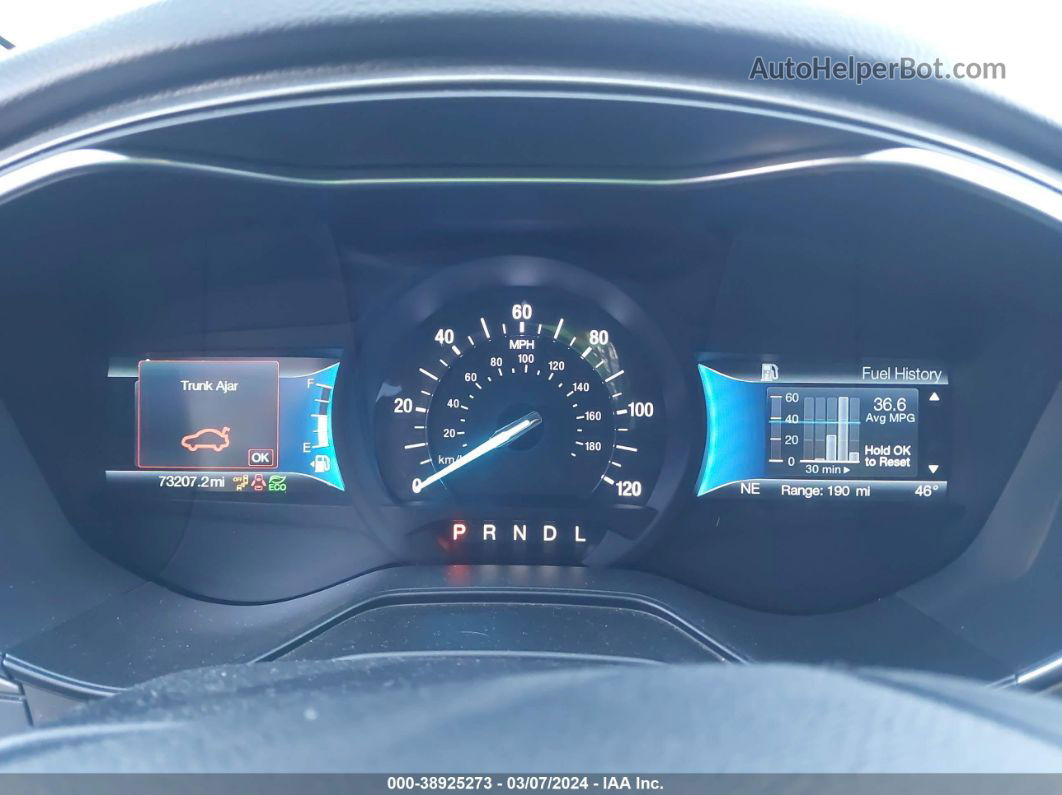 2019 Ford Fusion Hybrid Sel Серебряный vin: 3FA6P0MU5KR154439