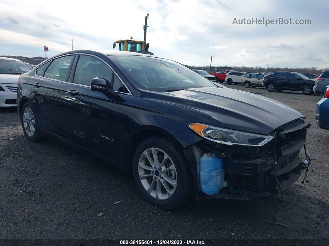 2019 Ford Fusion Hybrid Sel Black vin: 3FA6P0MU5KR189563