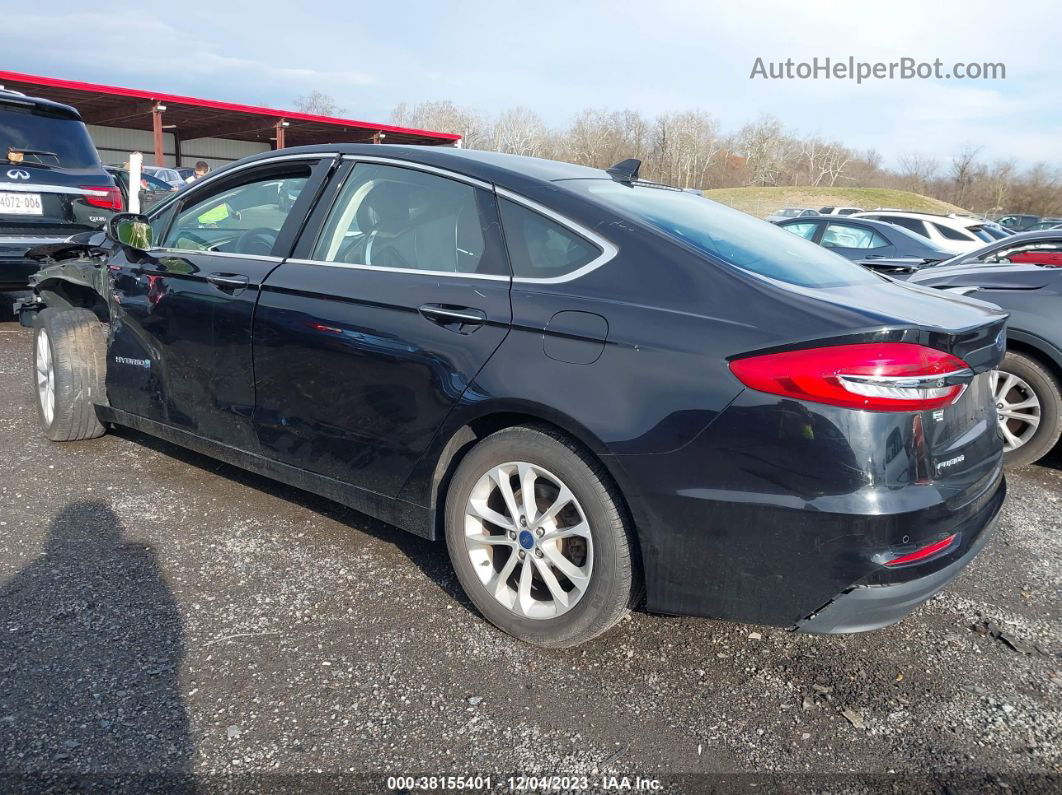 2019 Ford Fusion Hybrid Sel Black vin: 3FA6P0MU5KR189563