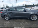 2019 Ford Fusion Hybrid Sel Gray vin: 3FA6P0MU5KR201792