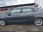 2019 Ford Fusion Hybrid Sel Gray vin: 3FA6P0MU5KR201792