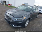 2019 Ford Fusion Hybrid Sel Gray vin: 3FA6P0MU5KR201792