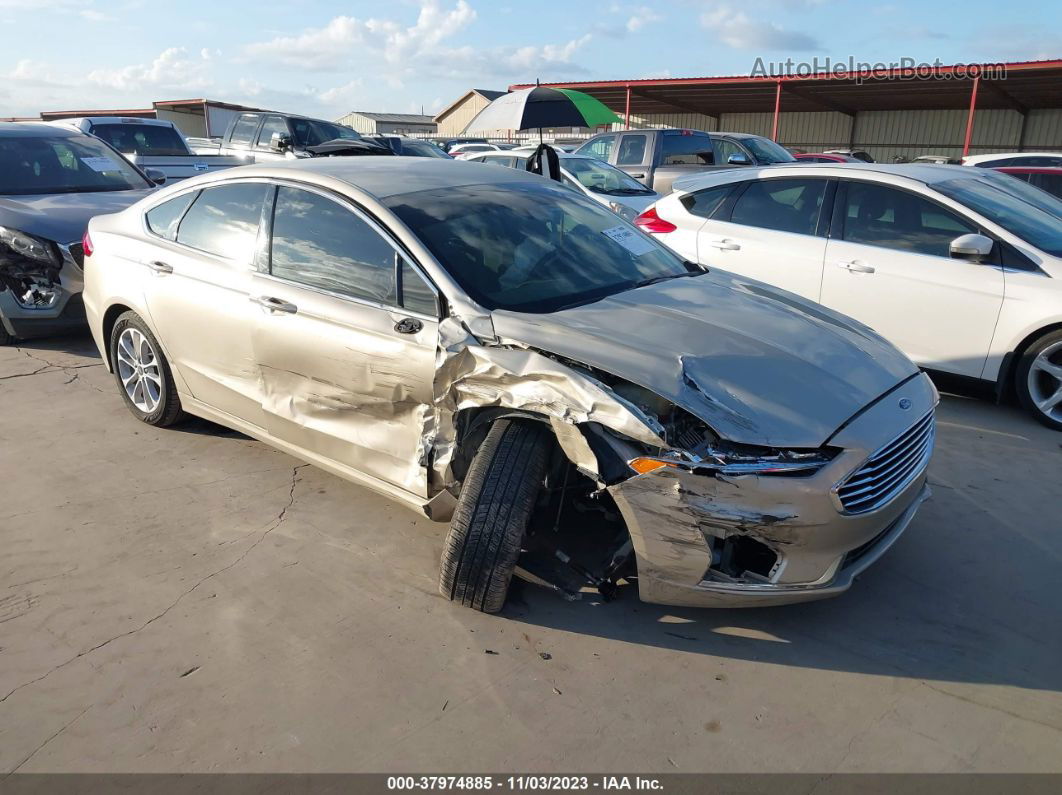 2019 Ford Fusion Hybrid Sel Beige vin: 3FA6P0MU6KR273276