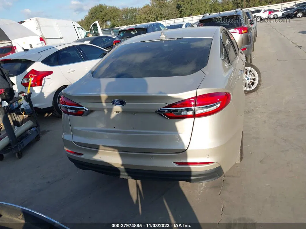 2019 Ford Fusion Hybrid Sel Beige vin: 3FA6P0MU6KR273276