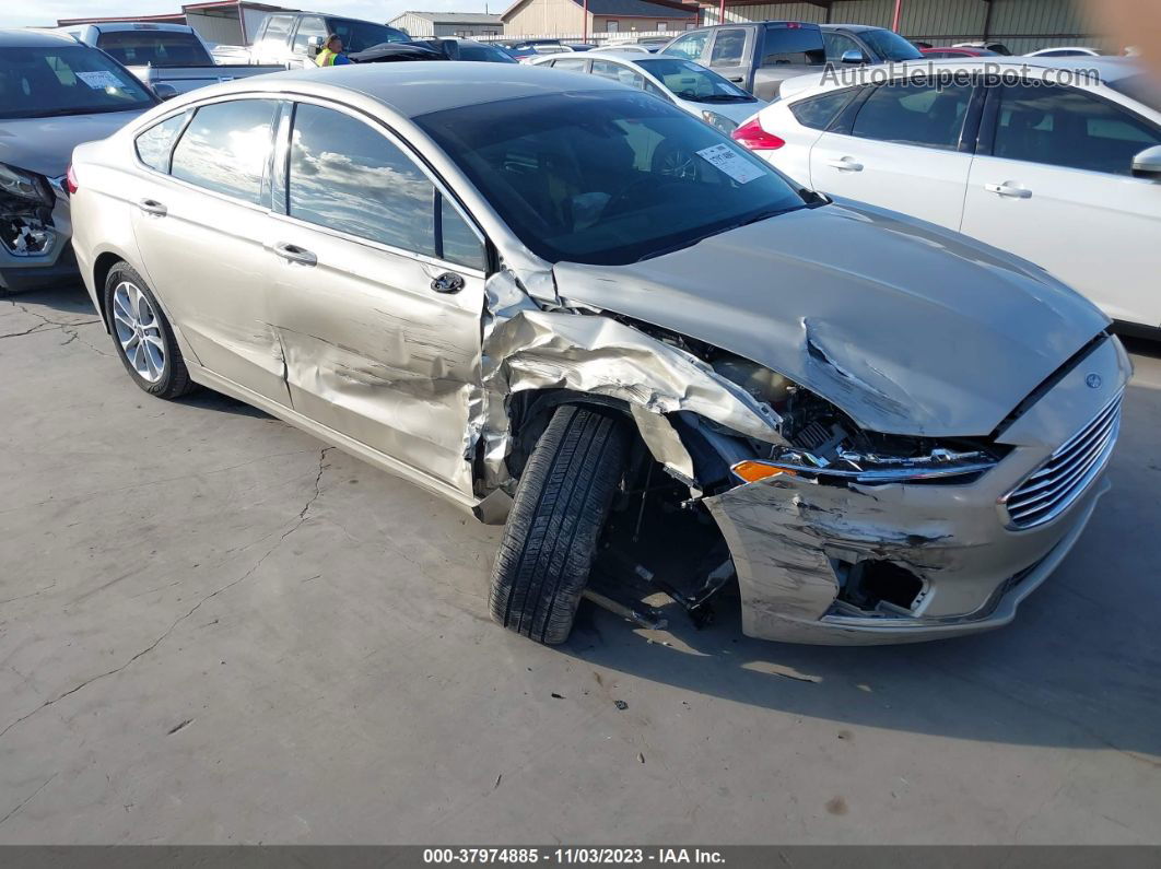 2019 Ford Fusion Hybrid Sel Beige vin: 3FA6P0MU6KR273276