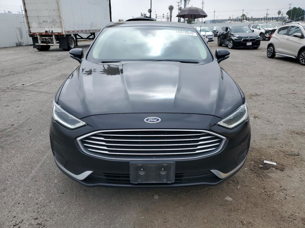 2019 Ford Fusion Sel Black vin: 3FA6P0MU7KR201065